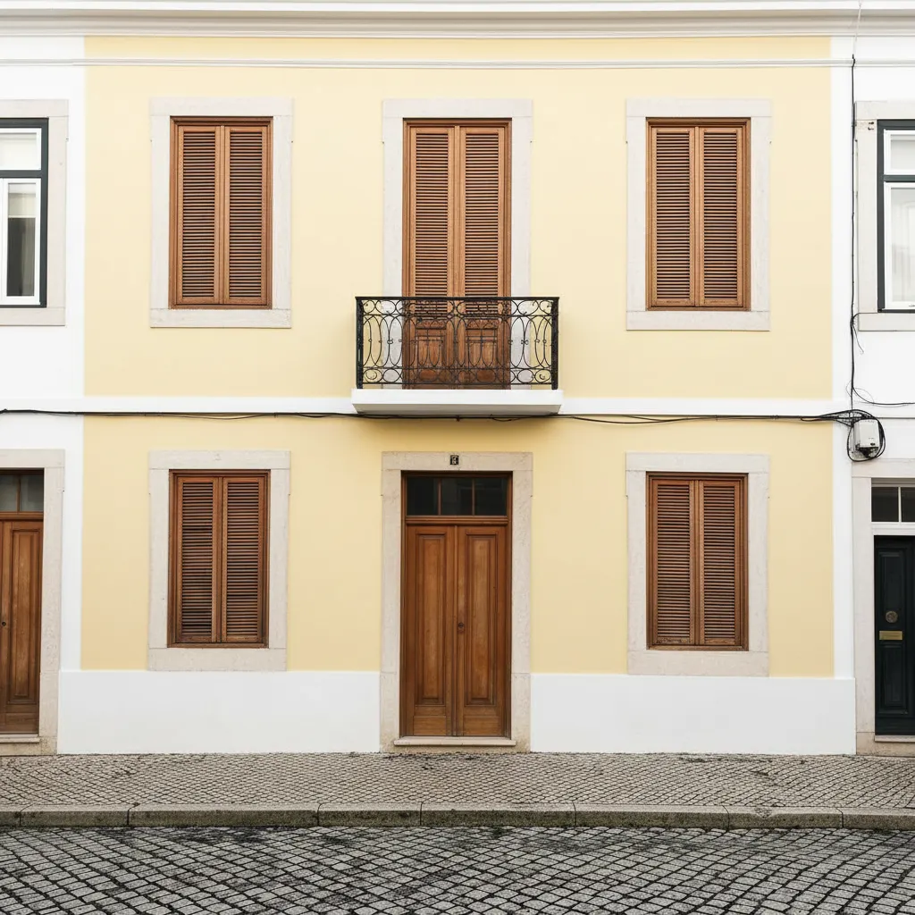 Exterior painting — Lisbon townhouse after
