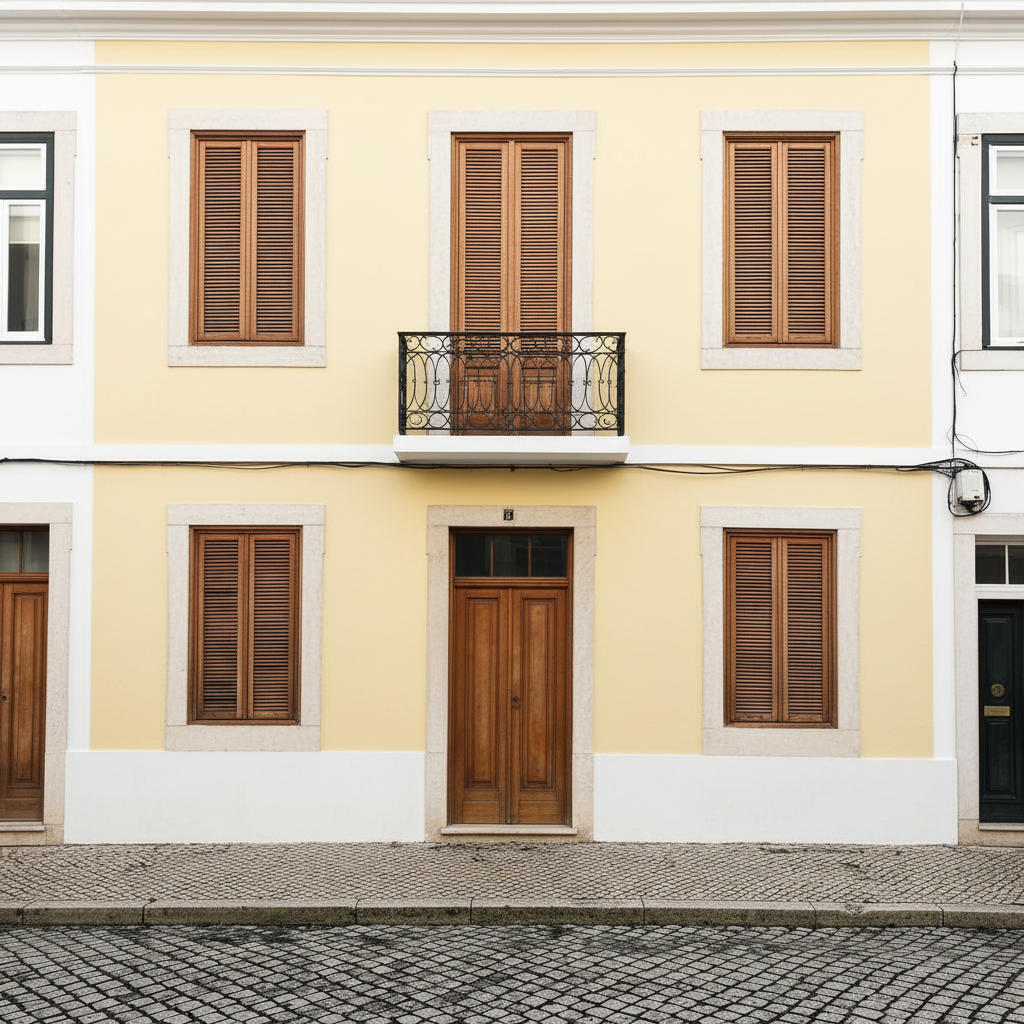 Exterior painting — Lisbon townhouse after